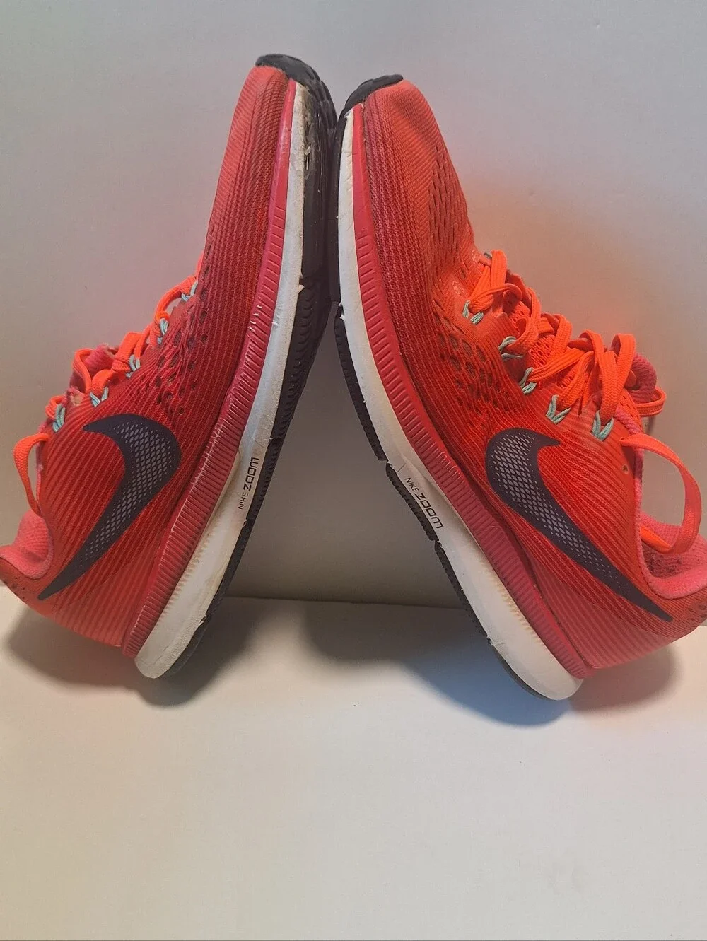 Nike Air Zoom Pegasus 34 Women's Size 9 Hot Punch Coral 880560-602 Read Descrip